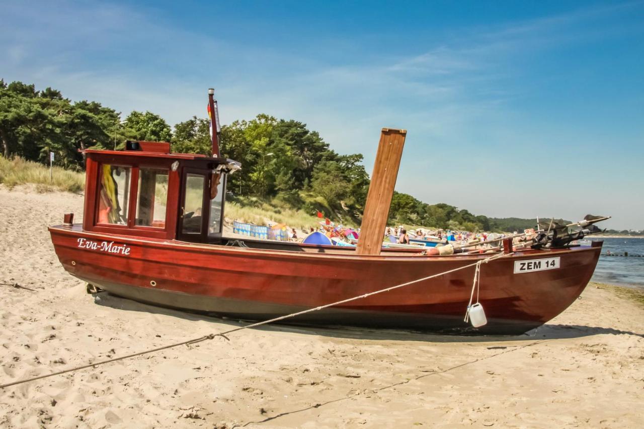 Apartment Ostseerose Ein Strandkorb Ist Im Sommer Inclusive ツェンピン エクステリア 写真